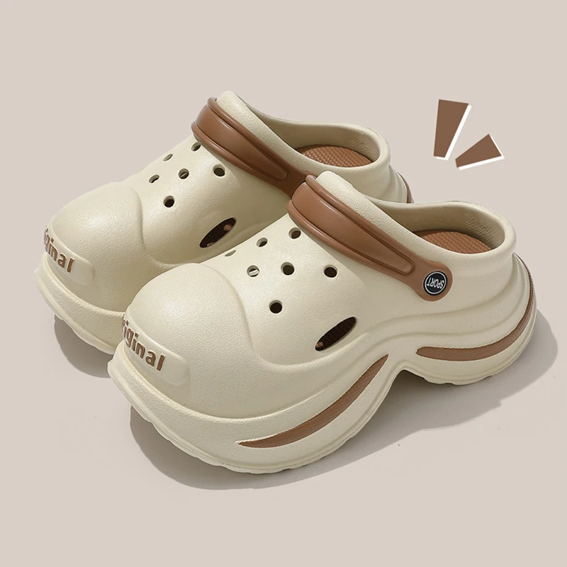 

ZHIDA Fashion Summer Chunky Platform Sandals Thick Sole 7CM Clogs EVA Garden Shoes for Women Outdoor Non Slip Beach Slippers