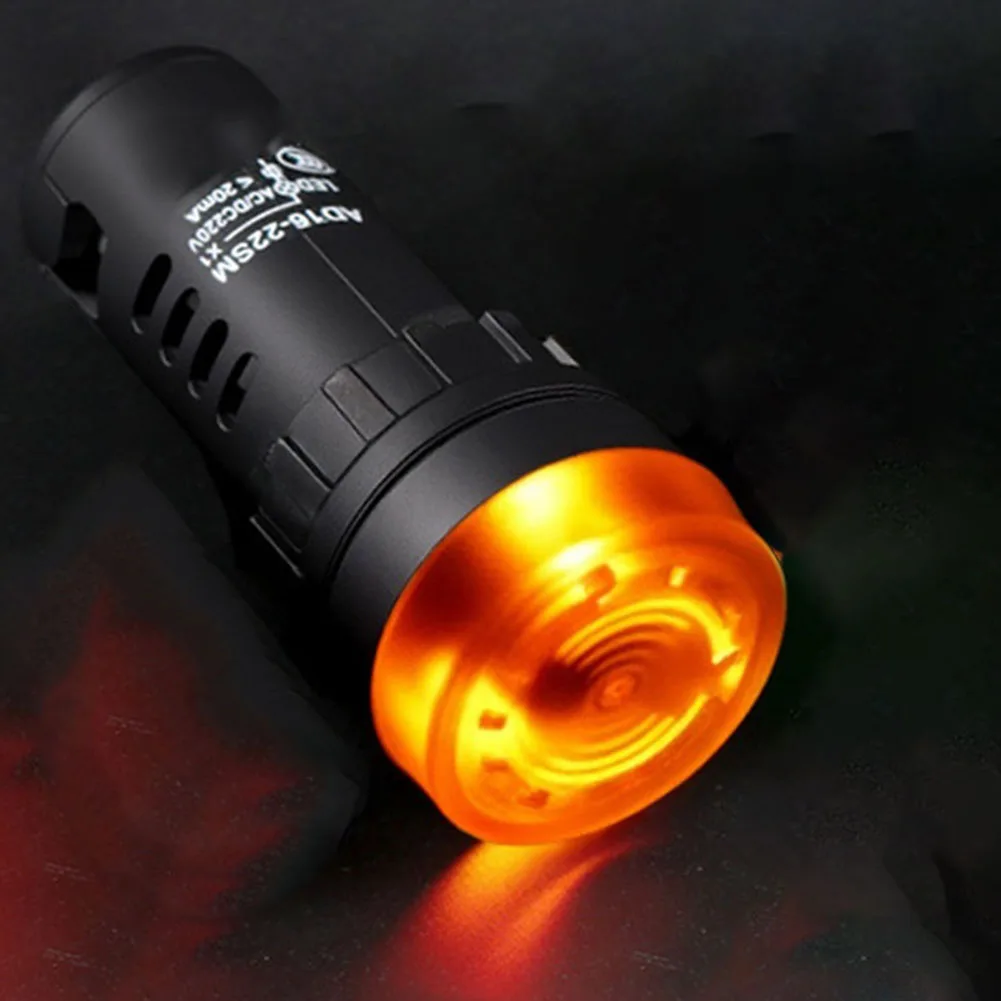 AD16-22SM AC/DC 220V Sound Light Alarm Indicator Light Flash Buzzer Quickly Installed For Control Panels Equipment