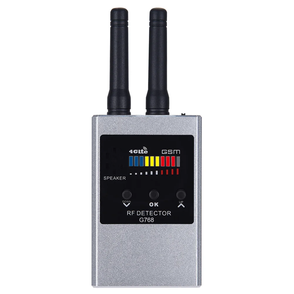 Detector de señal RF inalámbrico antiespía, buscador de Audio GSM, localizador GPS, rastreador, detección de Radio, escáner de cámara espía, G768W