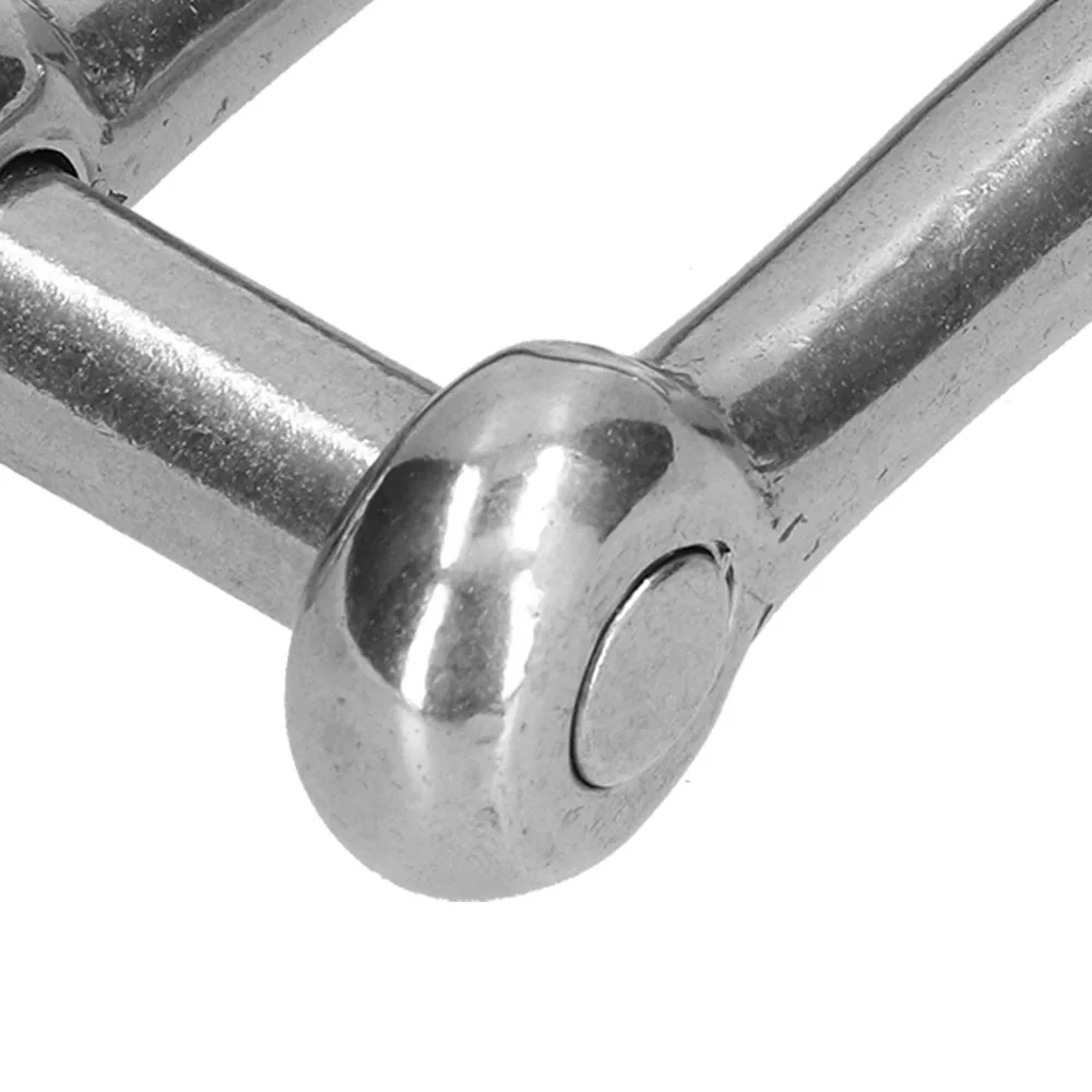 10pcs Straight Forged Construction Screw Pin Shackle Marine Grade Durable D Ring Shackle Bow Shackle Chain Rigging