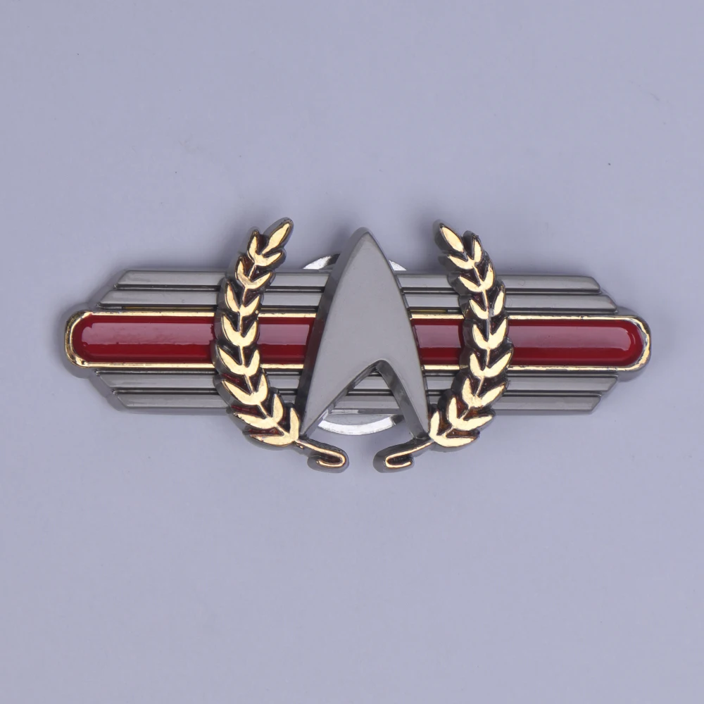 Broches estrela vermelha cinzenta do ímã, Capitão Picard, Temporada 2 Pin, Metal Badge Acessórios