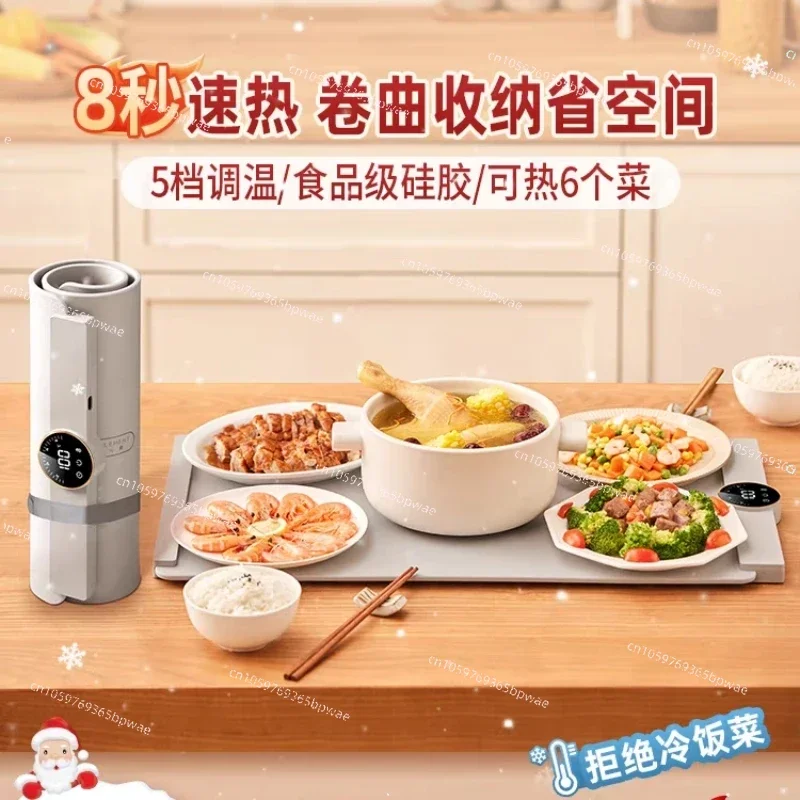 Multifunctional Household Folding Square Dining Table Meal Insulation Electric Heating, Constant Temperature Thawing Ingredients