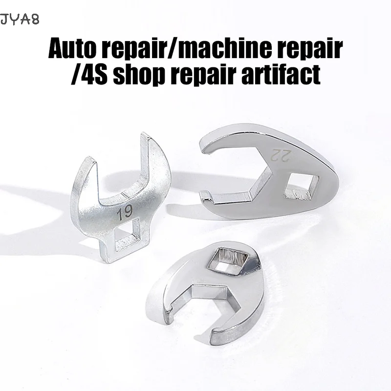 

10-Piece Metric Open End Crowfoot Wrench Set, 3/8" Drive, 10-22mm Sizes for Torque Wrench Keys