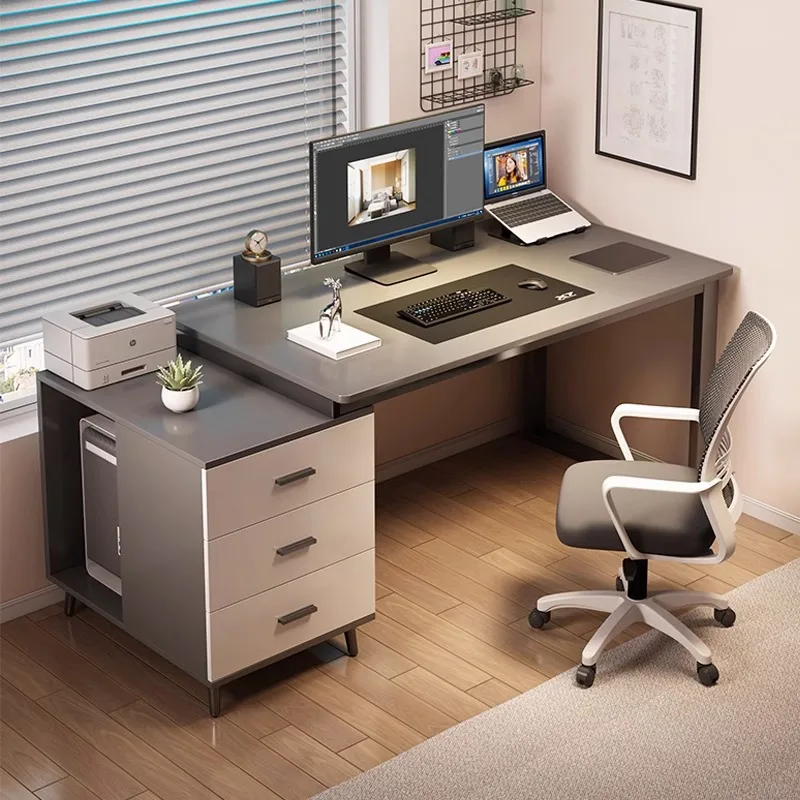 

Computer Desk Desktop Home Desk Simple Modern Office and Chair Combination Workbench Bedroom Student Writing