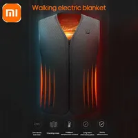 Xiaomi Electric Heated Vest Jacket 5 Areas Smart Heating Cotton USB Infrared Women Men Thermal Winter Warm for Outdoor