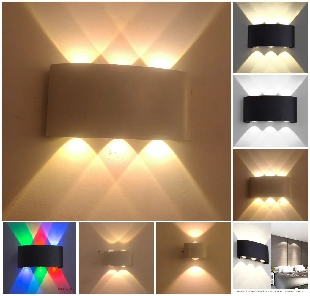 Indoor and outdoor corridor courtyard hotel project waterproof LED aluminum wall lamp wall lamp