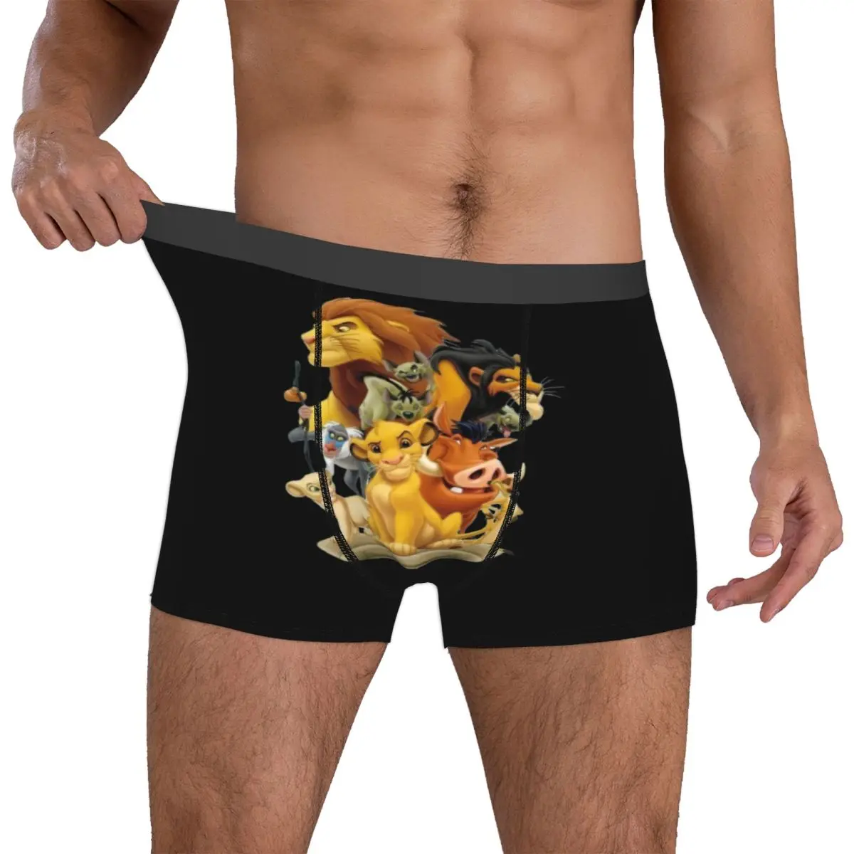 

Custom Liones Anime Kinges Boxers Shorts Mens Mufasa Briefs Underwear Funny Underpants