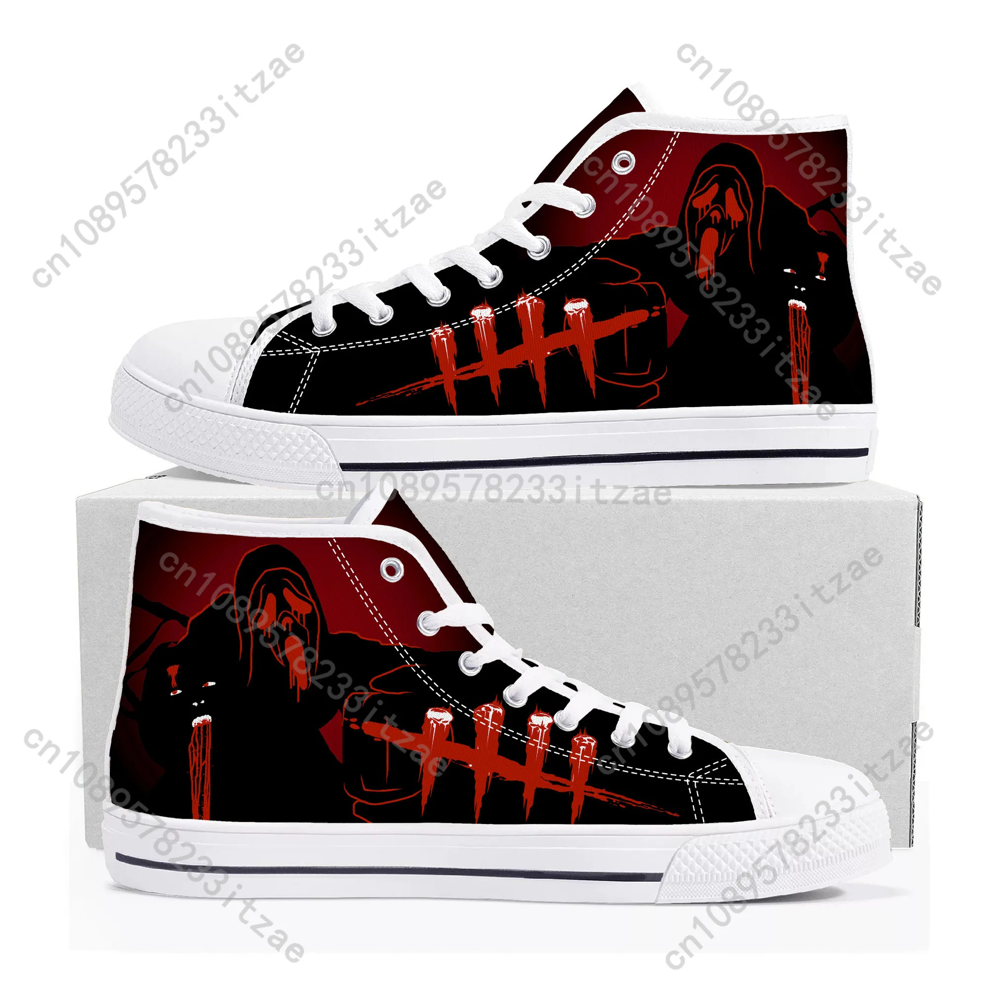 

Scream Movie billy Loomis Halloween High Top Sneakers Mens Womens Teenager Canvas Sneaker Casual Custom Made Shoe Customize Shoe