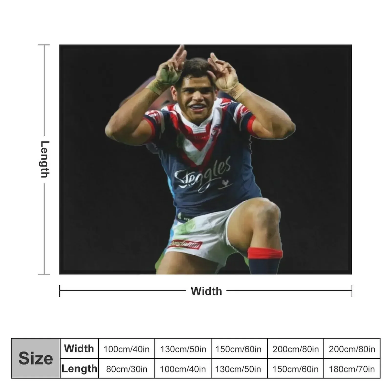 The champion latrell mitchell Throw Blanket Flannel Decoratives Furry Blankets