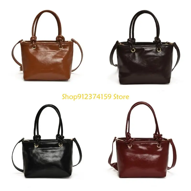

G5AE Women Crossbody Bag Simple Shoulder Bag Ladies Handbag Solid Color Bucket Bag