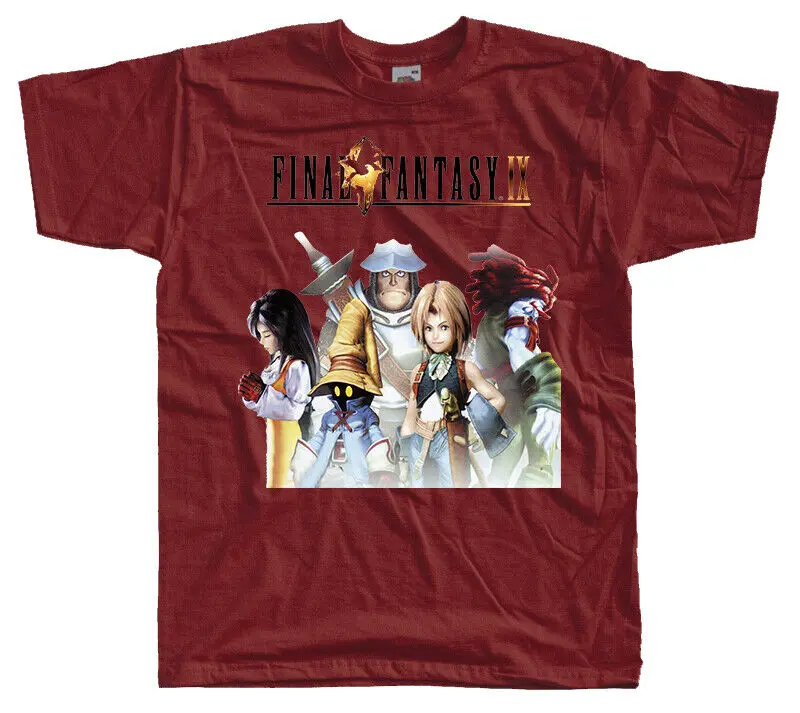 Final Fantasy IX,COMPUTER GAME, T-Shirt (YELLOW,BLACK,RED,KHAKI)All sizes S-5XL.