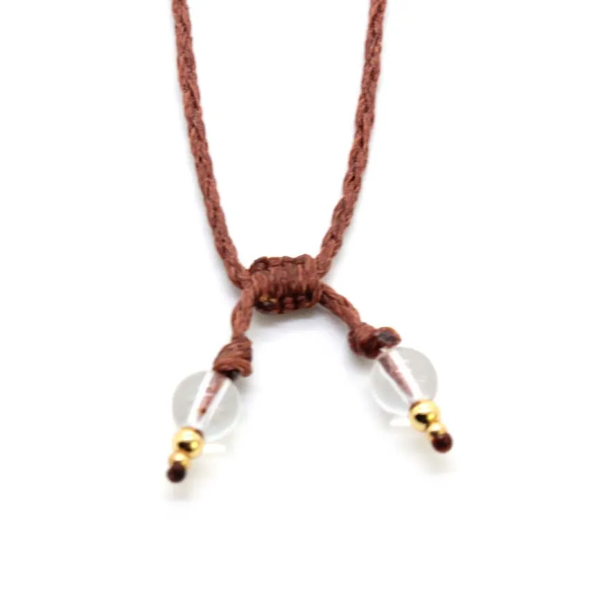 Кристаллический кварц макраме плетеный камень кулон ожерелье для женщин натуральный нерегулярный горный кристалл ручной работы веревка обернутая плетеная цепочка