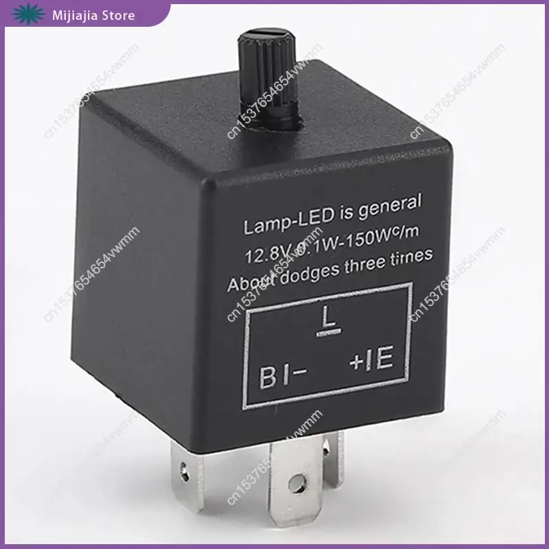 1 قطعة العالمي 12 فولت 3 دبوس CF14 دراجة نارية LED المتعري الوامض التتابع الأسود السيارات بدوره مصباح إشارة التتابع دراجة نارية التبديل S