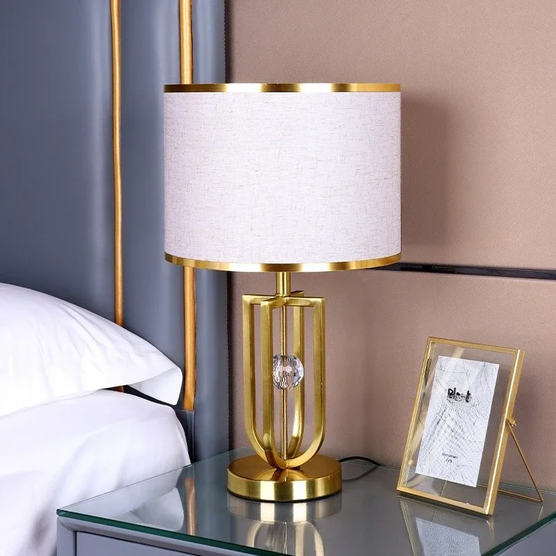 

Nordic American bedside table bedside table bedroom lamp light luxury modern ornaments living room hotel home creative bedside