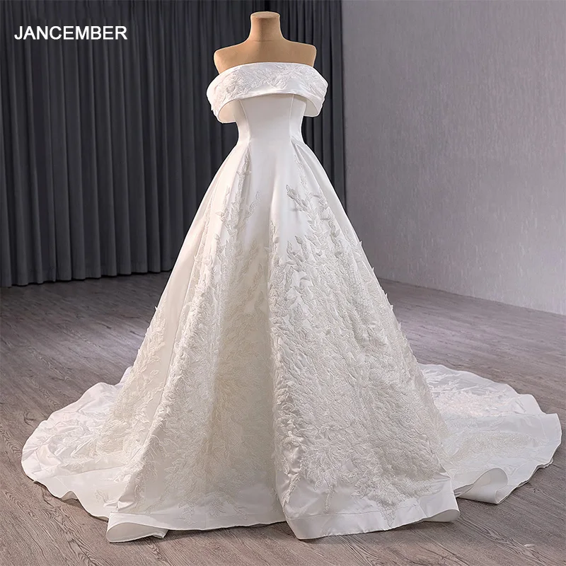 

Wedding Dress Bride New Simple Sleeveless Customized Bridal Gowns Classic Fashion Flower Satin Floor-length vestido de novia