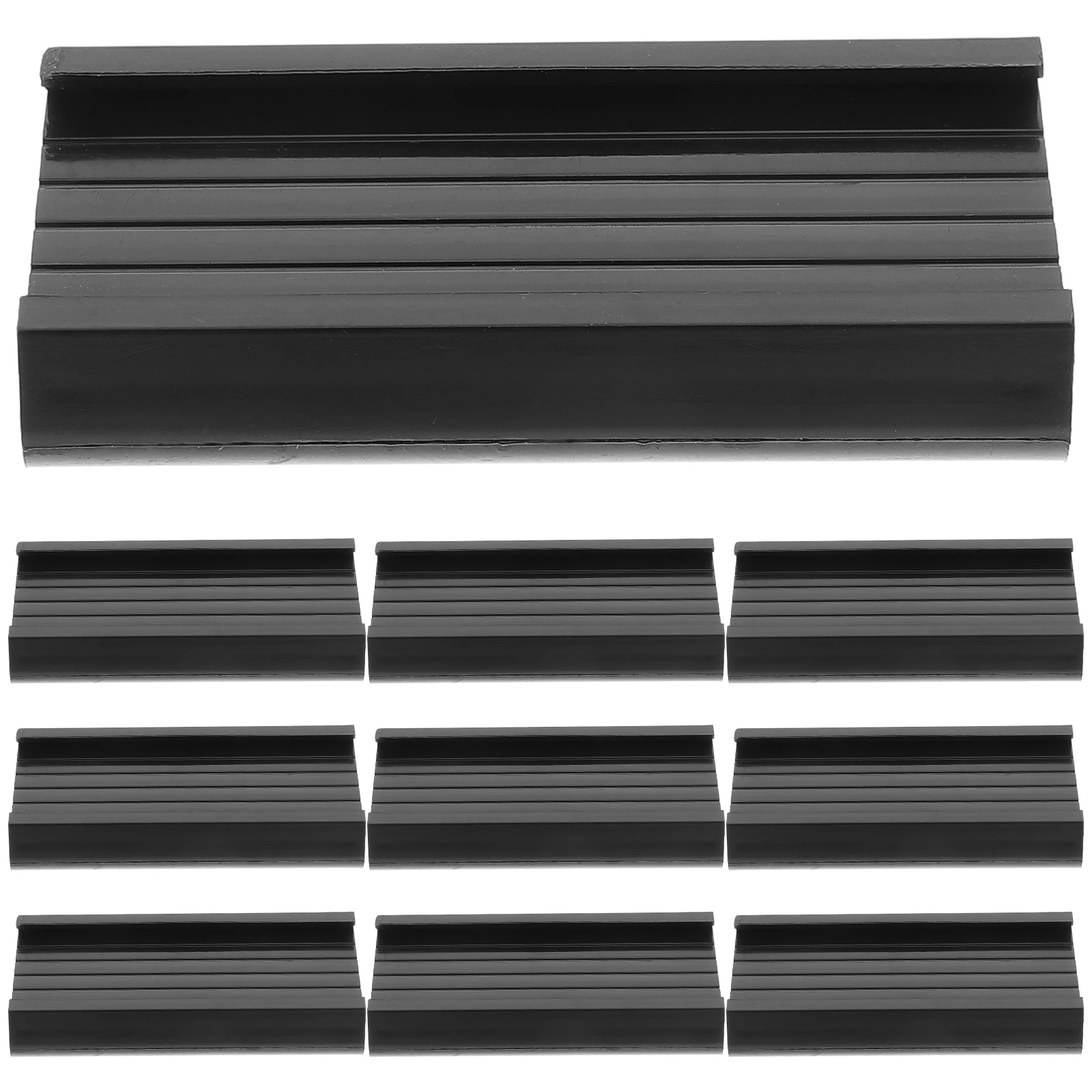 

10 Pcs Plastic Label Shelf Holders Sign Display Price Clamp For Shelves Warehouses Retail Store Item Tags Storage Organization