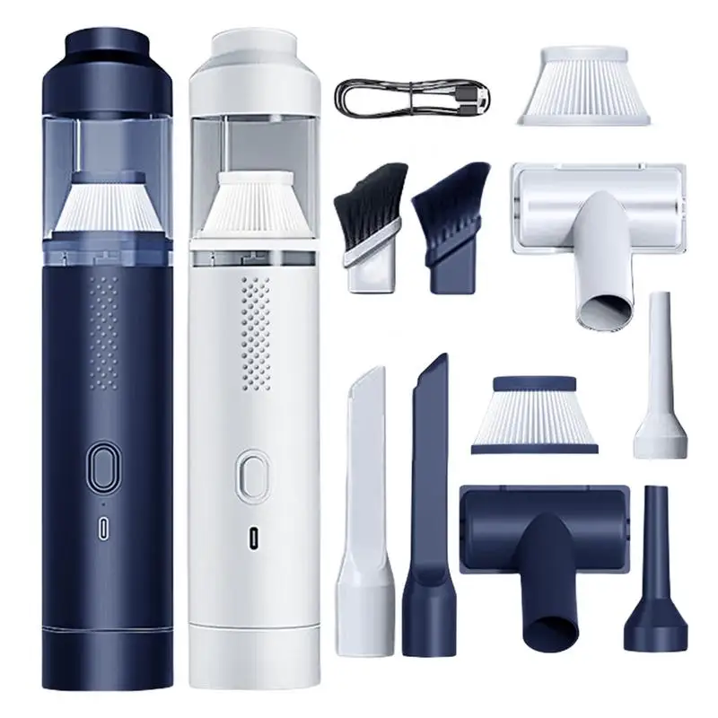 Car Handheld Vacuum Cleaner 2000mAh Rechargeable Detailing Vacuum Cleaner 9000Pa Strong Suction Car Interior Accessories