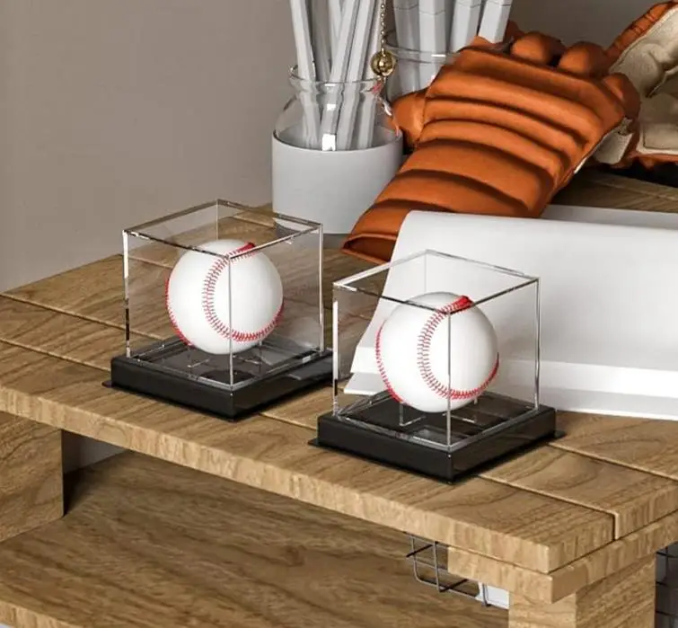 Quality Acrylic Baseball Box Display Golf Tennis Ball Transparent Case For Souvenir Storage Box