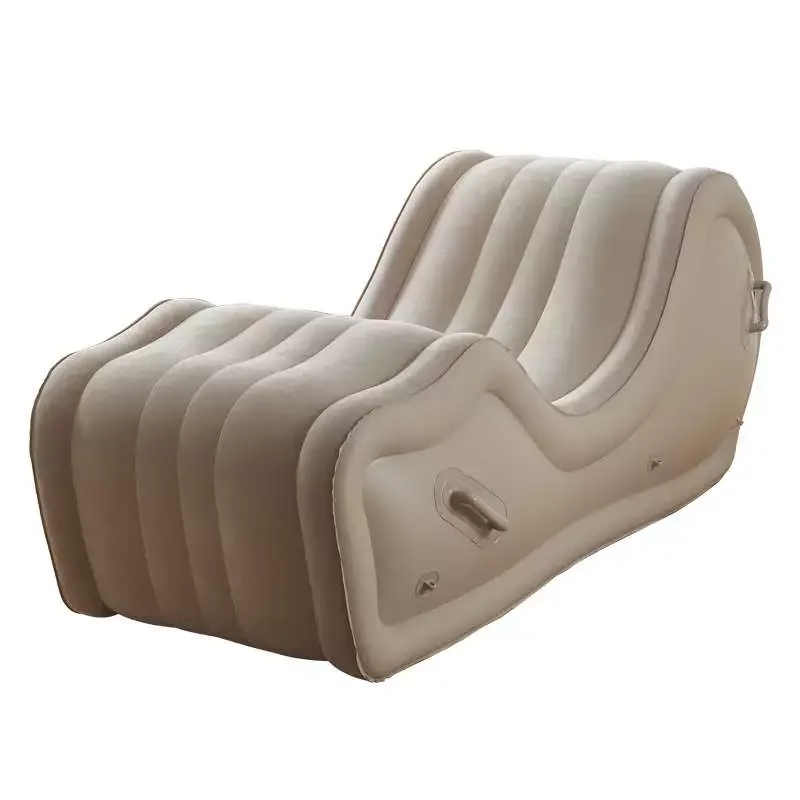 Simple Lazy Sofa Recliner Fully Automatic Outdoor Portable Air Cushion PVC Inflatable Sofa Chair
