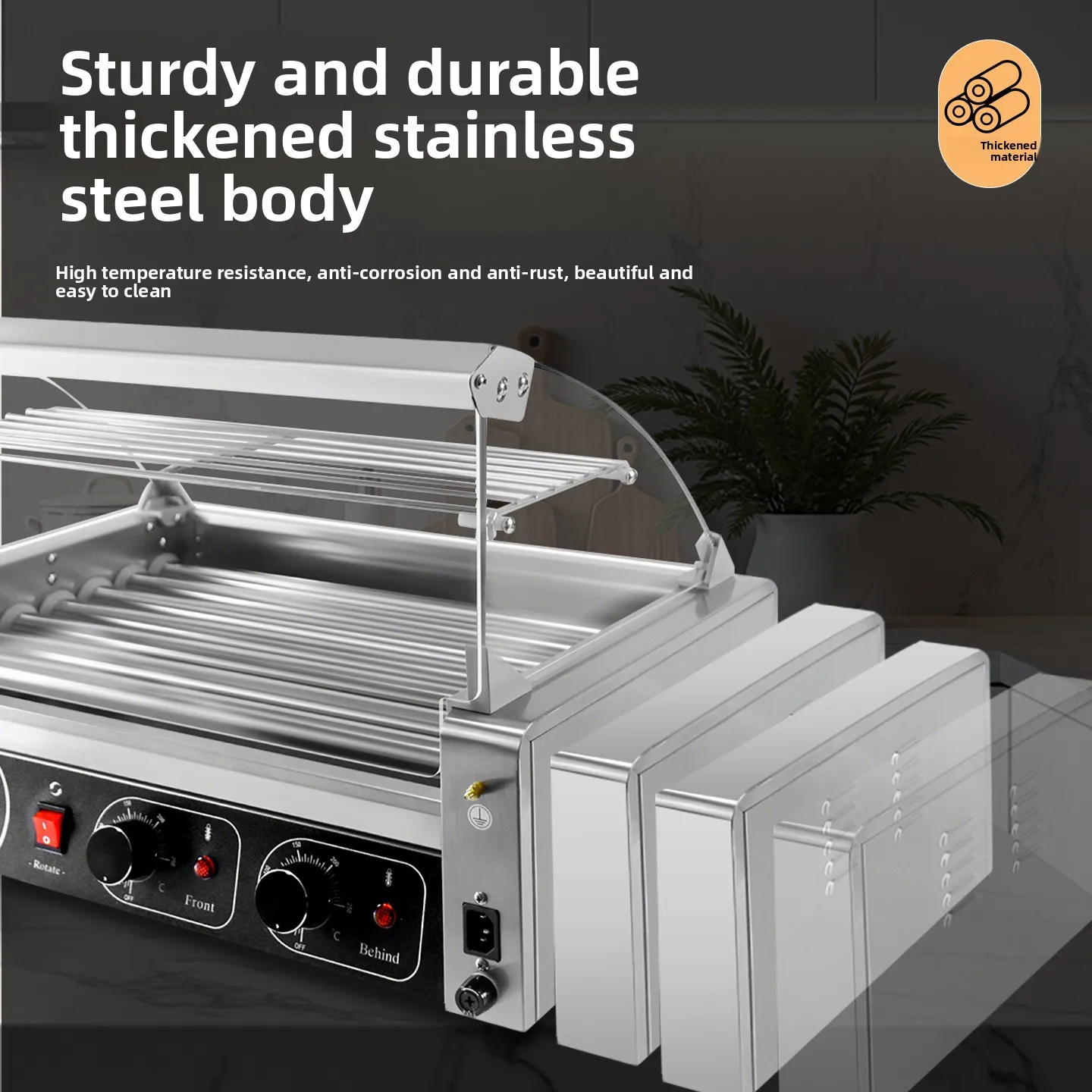 Sausage Grill Automatic Stall Grill Sausage Machine Household Ham Crispy Skin