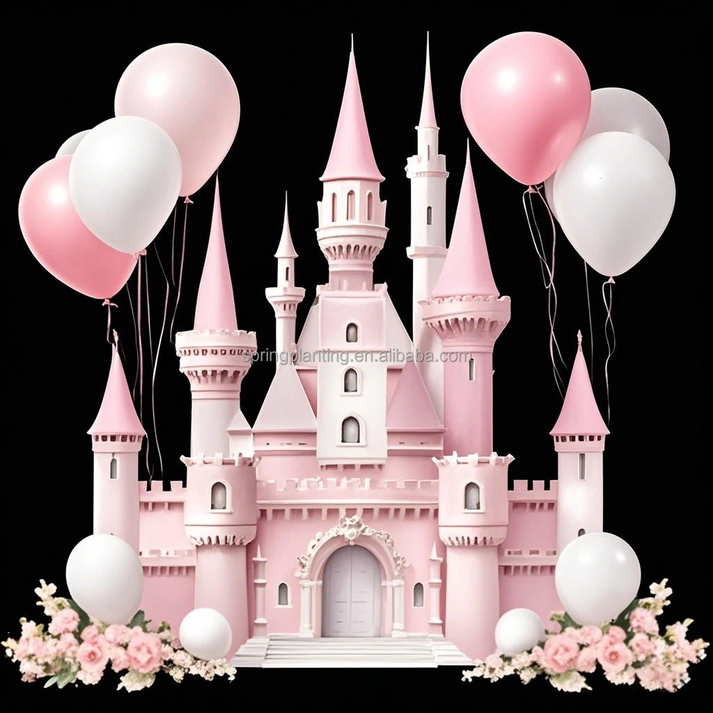 SPRING PLANTING Customizable Dream Castle Ocean Fairy Tale Style Wedding Backdrops Decoration