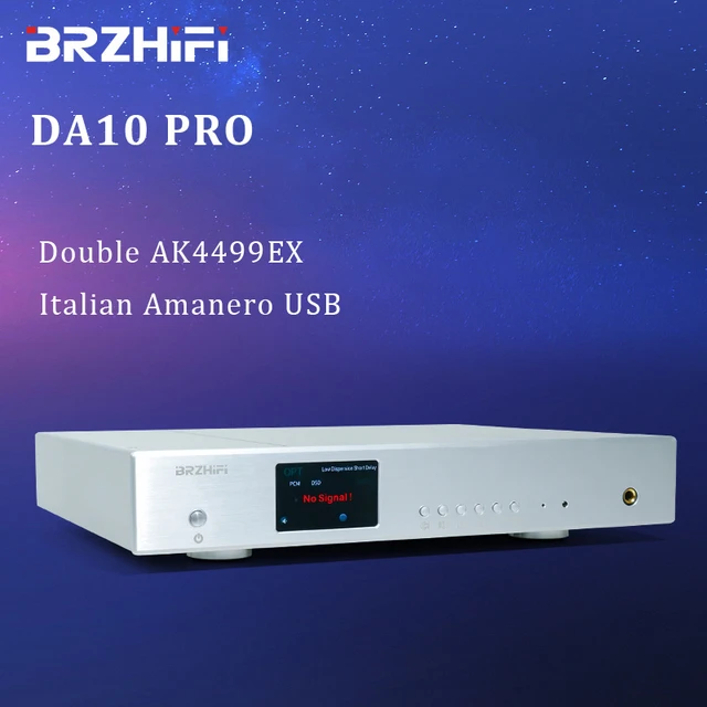 Brzhifi DA10プロAK4499EX * 2オーディオdac usb amanero 32Bit 384 125khz  DSD512バランスデコーダbluetooth 5.1 ldacヘッドフォンアンプ - AliExpress