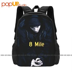 Eminem 8 Mile Movie Promo Backpack Large Capacity Cute Shoe Bag Gym Tote Bag School Sport Bag