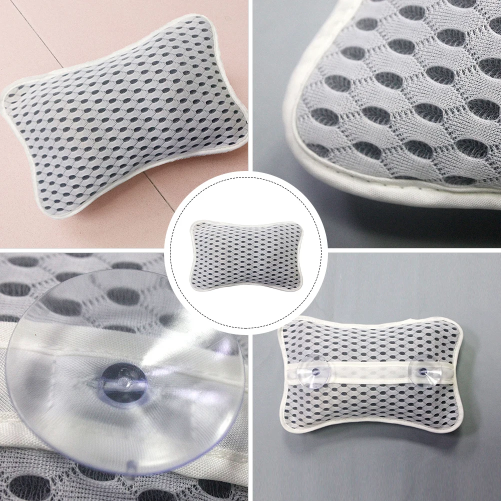 

Comfortable Bath Pad Spa Bath Tub Head Support Home Home Shower Pillow Shower Pillow Net Fabric Bathtub Cushion