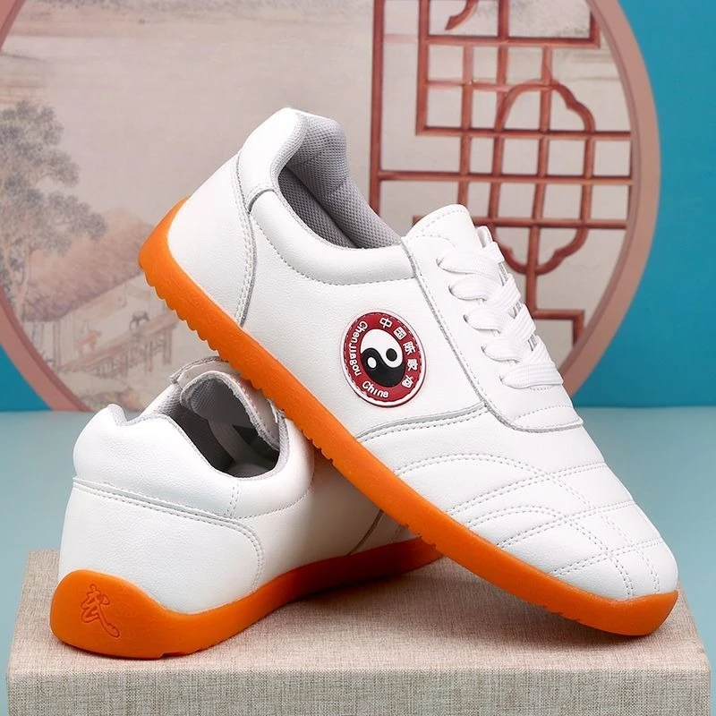 2026 New Arrival Tai Chi Shoe Mens Slip-on Martial Arts Shoes Couples Lace Up Unisex Taekwondo Shoes Men Martial Arts Training
