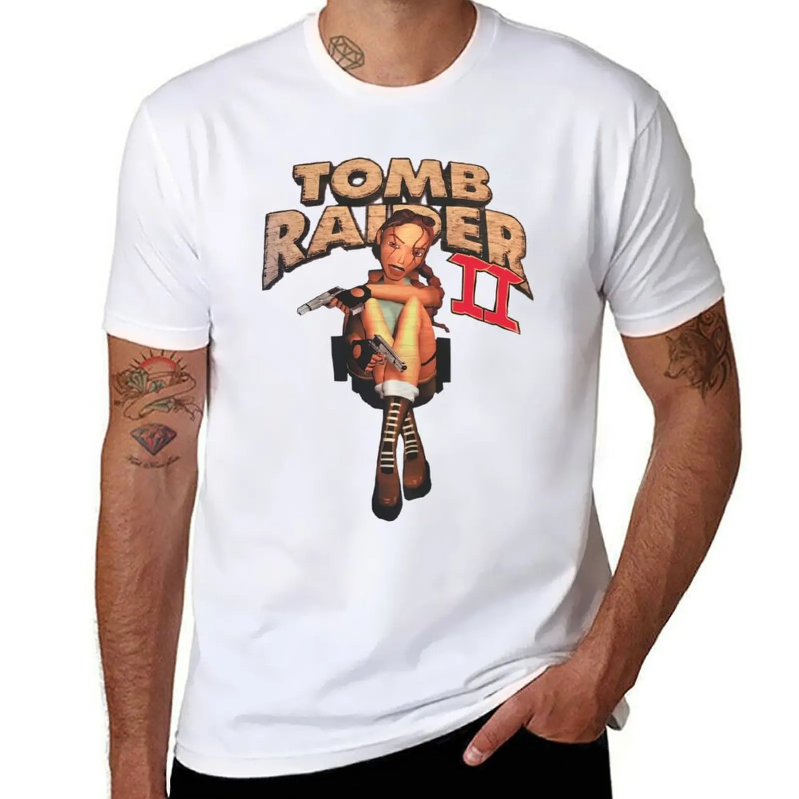 

Croft - t T-Shirt man shirt cotton print 100% Raider shirt cotton shirts t t custom Lara 2 Tomb