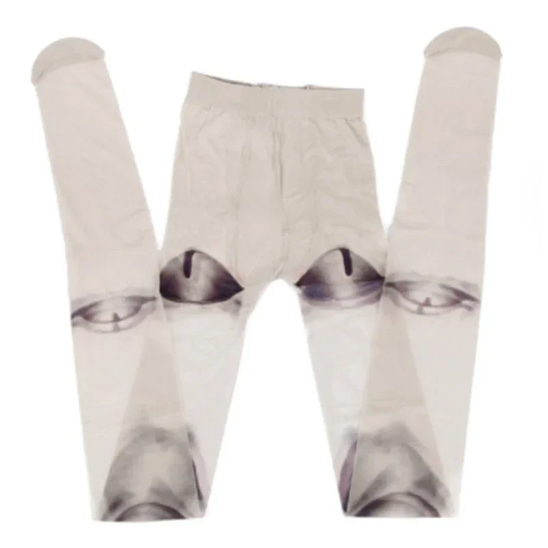 Pantimedias Harajuku para mujer, novedad de Lolita, Anime gótico japonés articulado para muñeca estilo tatuaje, medias con estampado 3D, Cosplay Stoc