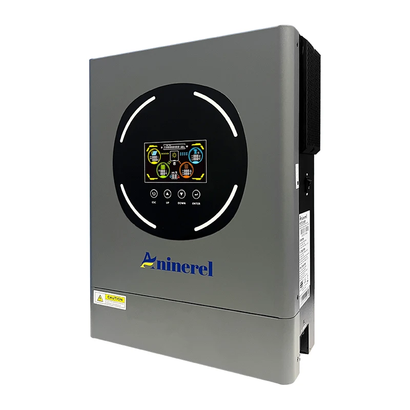 Aninerel 6.2KW 48V Hybrid Solar Inverter 220V Pure Sine Wave Inverter Off/on grid builtin MPPT 120A Solar Charge Controller WiFi view 6