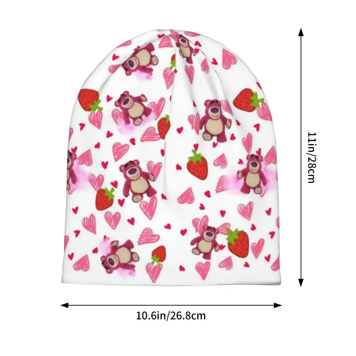 로토 베어 허깅 토이 스토리 보닛 모자 힙합 야외 스컬리 비니 모자 디즈니 남녀공용 따뜻한 이중 사용 모자
