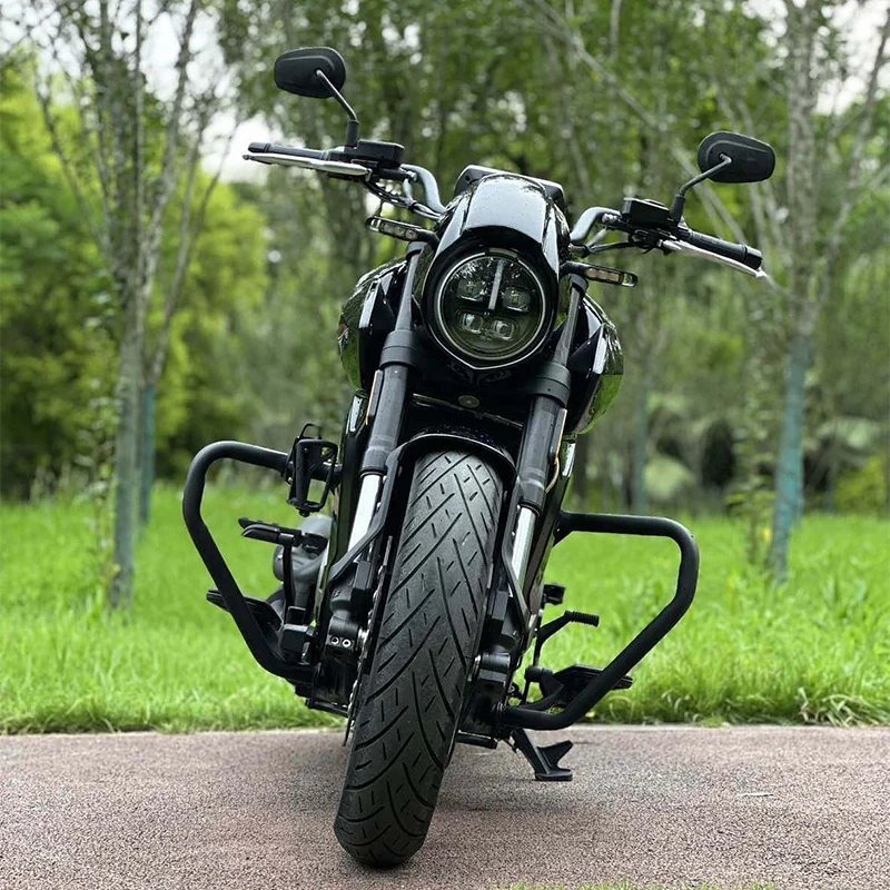 Customized For MBP C1002V Brixton Cromwell GK1000 Motorcycle Round ABS Plastic Front Screen Headlight Fairing Windshield Cover