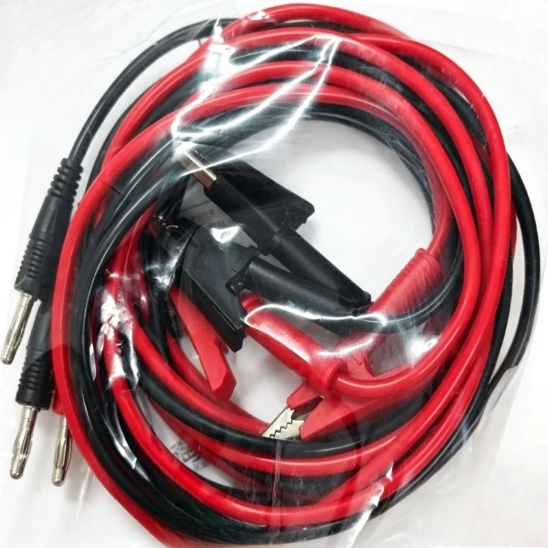 Flexible 18AWG 1M Test Jumper Cable,Stackable Banana Plug with Insulated Alligator Crocodile Clip for Lab Electrical Testing