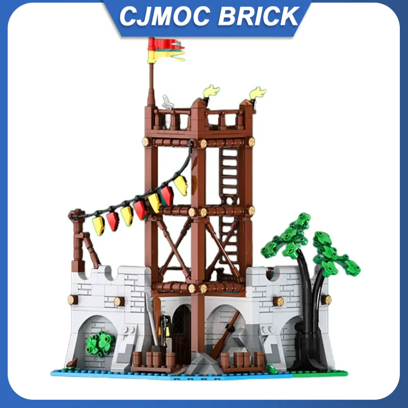 

784PCS Medieval Castle MocFisherman's Pier Castle Series No.6 Building Blocks Model Technology Brick Black Toy For Holiday Gift