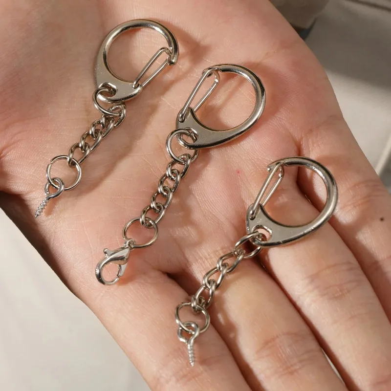 C Shaped Clasps Key Ring Lobster Clasp for DIY Jewelry Making