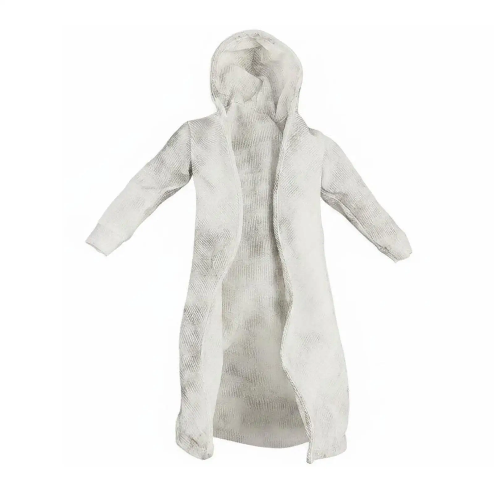 Doll Hooded Trench Coat with Wire for Realistic Posing Miniature Outerwear Cloth Garment for BJD