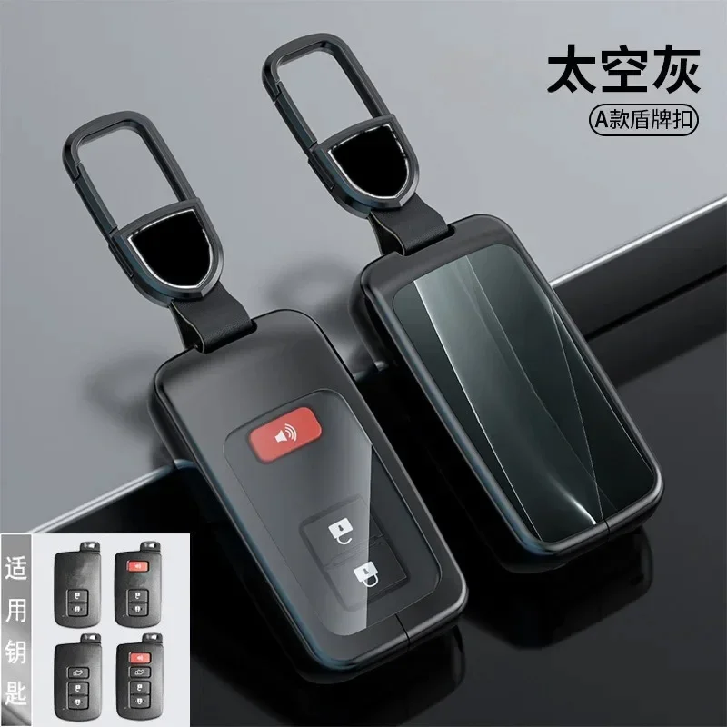 

For Toyota RAV4/Sienna/Prius/Previa/Alphard Zinc Alloy Car Remote Key Case Cover Shell Keychain Accessories