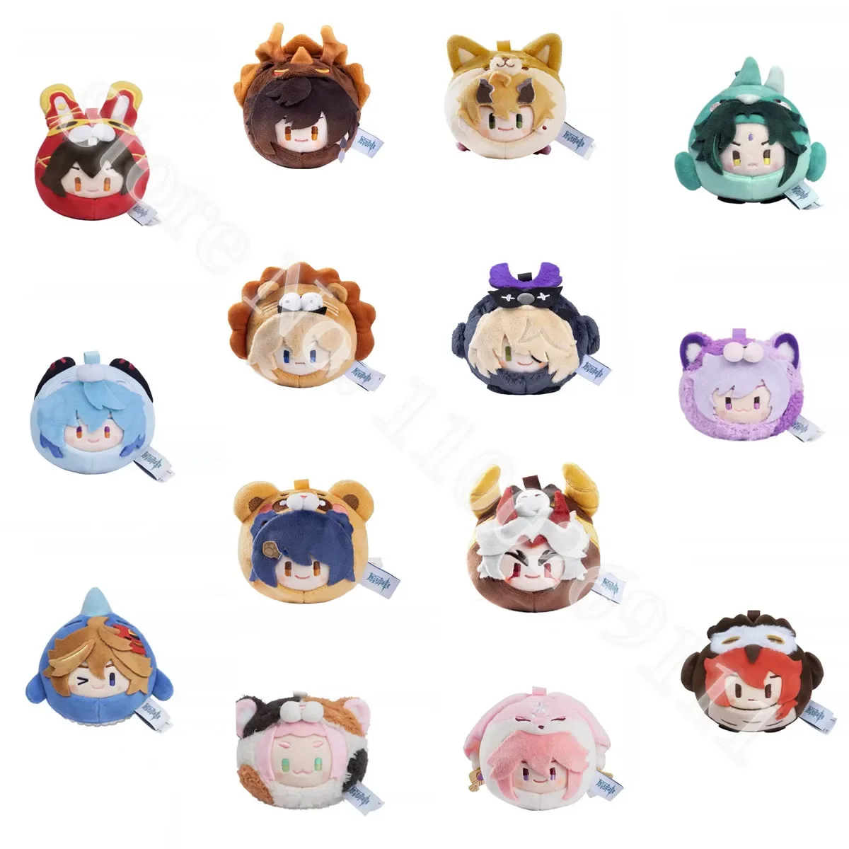 Genuine Genshin Impact Two-dimensional Tivat Zoo Theme Diona Kätzlein Amber Animation Peripheral Series Plush Dumplings Gift