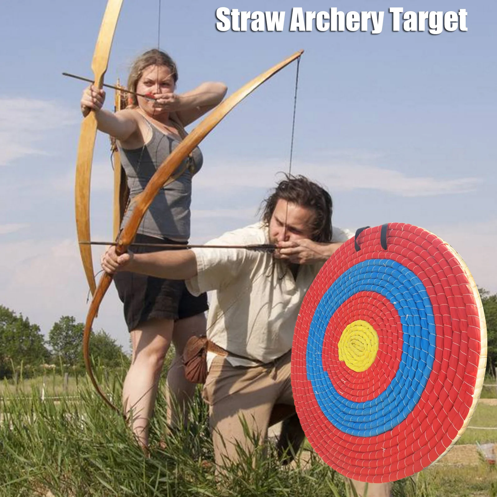 Straw Shooting Target Grass Straw Target Bow Arrows Shooting Aiming Practice Target For Outdoor Sports Shooting