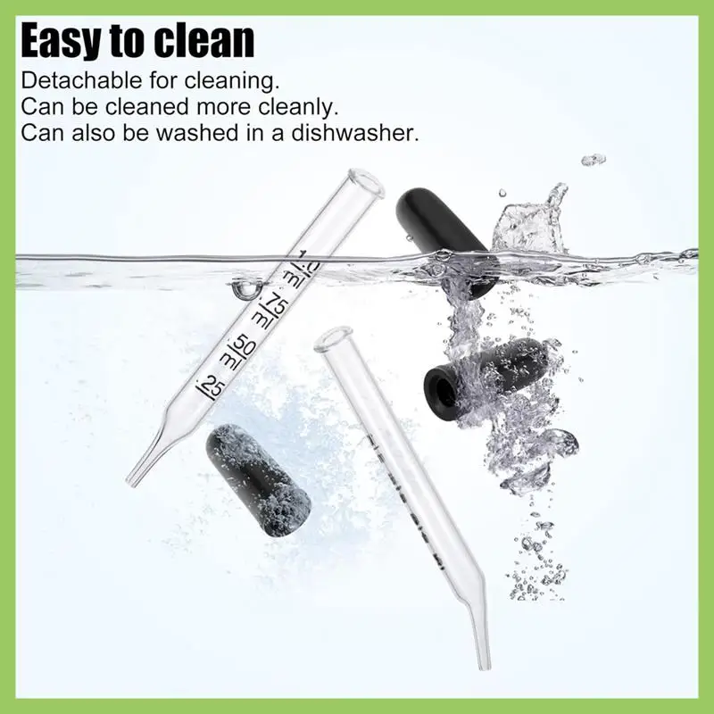 

A56T-4PCS 1Ml Dropper, Eye Dropper Glass With Measurements Bent & Straight Tip, Calibrated Pipettes Dropper For Essential Durabl