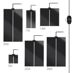 5-35W roślina ciepła poduszka elektryczna wodoodporna mata grzewcza gadów z regulacją temperatury regulowany kontroler kryty ogród sadzonka