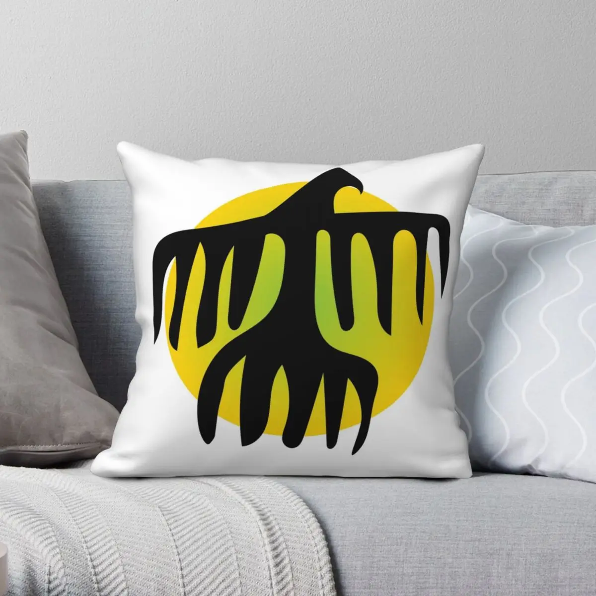 

Cool Thunderbird Square Pillowcase Polyester Linen Velvet Printed Zip Decor Throw Pillow Case Bed Cushion Case