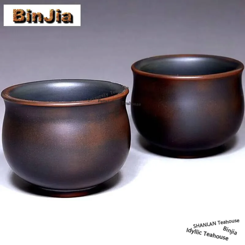 

1pc Antique Qinzhou Nixing Pottery Teacup Master Fully Handmade Tea Cup Travel Portable Tea Bowl Master Cup Chinese Tea Set 60ml