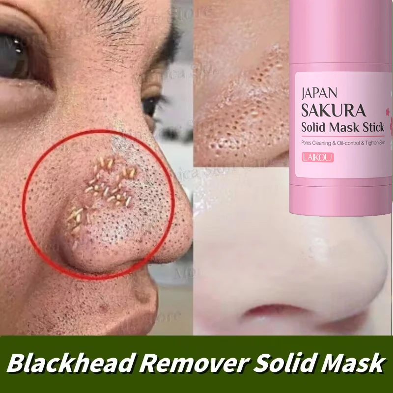 Deep Remove Blackheads Acne Mud Mask Stick Shrink Pores Dispel Acne Cream Treatment Pimple Korean Clean Moisturizing Skin Care