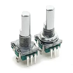 1 Piece EC11 Rotary Encoder Switch 20 Position 360 Degree 3Pins Without Push Button Switch 20MM Half Shaft