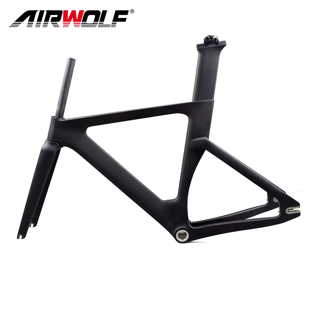 700C Full Carbon Track Frame Road Frames Bicycle Frameset With Fork Seat Post Fixed Gear frame BSA Track Bicycle Framework