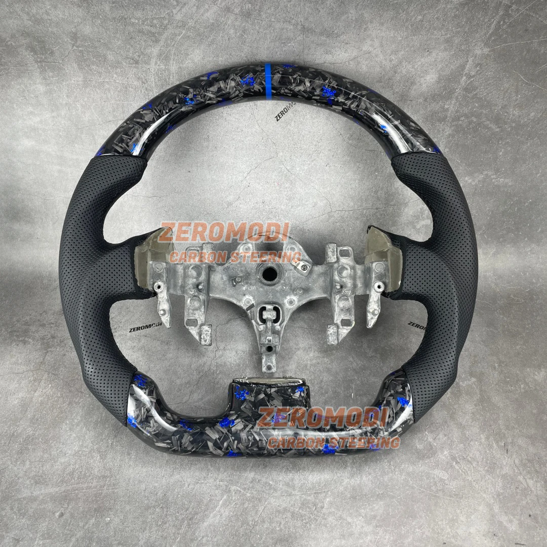 Forged Leather Car Steering Wheel For Renault Megane 2 Scenic II Kangoo 2003-2009 Interior Upgrade Replacement