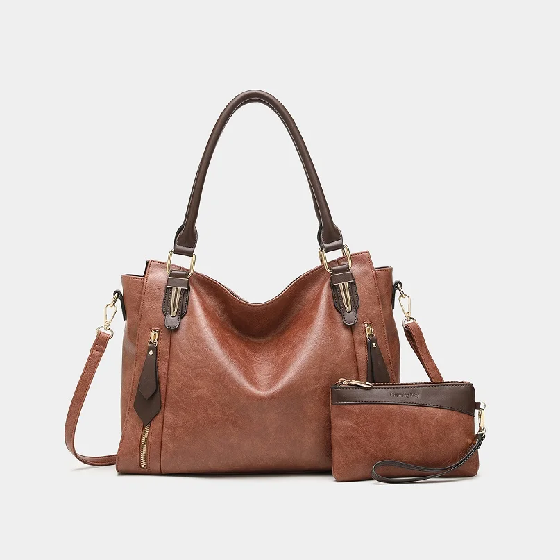 

Retro Women Handbags Leather Shoulder Bags Fashion Ladies Crossbody Bags Female Sling Bags